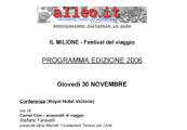 il milione - programma del festival