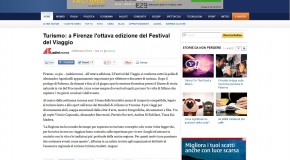 Adnkronos – Turismo: a Firenze l’ottava edizione del Festival del Viaggio