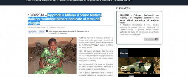 Inbenessere.it – Approda a Milano il primo festival italiano multidisciplinare dedicato al tema del viaggio