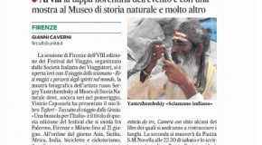 L’Unità/ Ediz Firenze – Grandi Sciamani e ciclisti curiosi – è il Festival del viaggio, bellezza