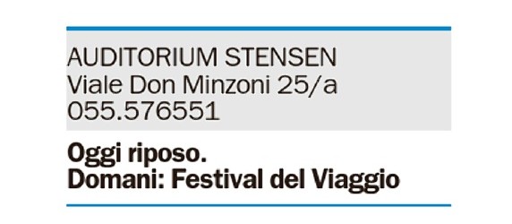 La Nazione/ Ediz Firenze – Festival del Viaggio