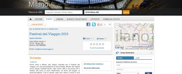 Virgilio/ Milano – Festival del Viaggio 2013