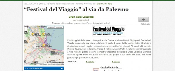 Scoop Square – “Festival del Viaggio” al via da Palermo