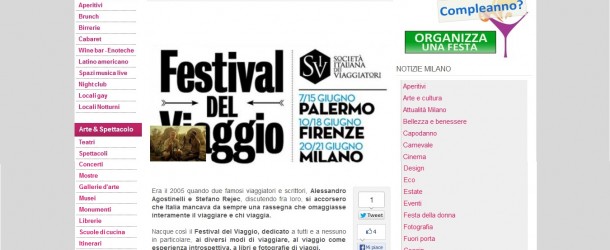 Milano Locali – A Milano il festival dei viaggi di tutti