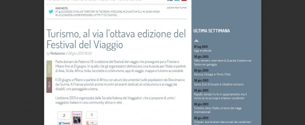 Portofino News – Turismo, al via l’ottava edizione del Festival del Viaggio