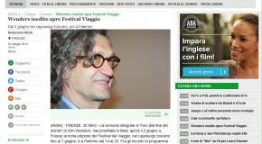 Ansa – Wenders inedito apre Festival Viaggio