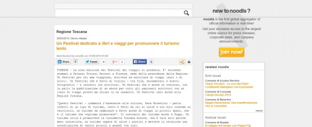 Noodls – Un festival dedicato a libri e viaggi per promuovere il turismo lento