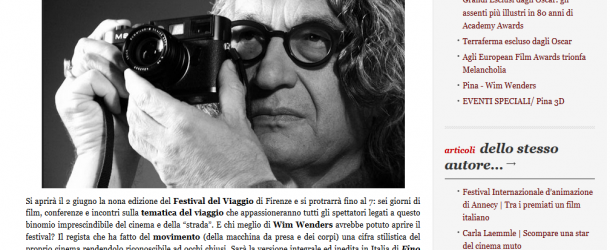 Superga Cinema – Festival del Viaggio, Wim Wenders inedito apre l’evento