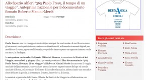 Go news.it – Allo Spazio Alfieri “365 Paolo Fresu, il tempo di un viaggio”. Anteprima nazionale per il documentario firmato Roberto Menini-Meròt