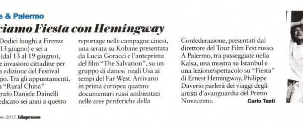 L’espresso – Facciamo festa con Hemingway