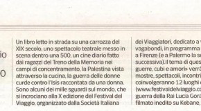 Corriere Fiorentino – Al Festival del Viaggio docu-film, racconti e il teatro in una 500