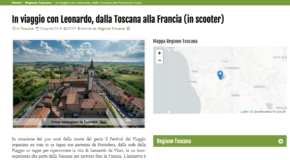 Geos news – In viaggio con Leonardo, dalla Toscana alla Francia (in scooter)