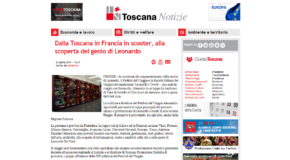 Toscana Notizie – Dalla Toscana in Francia in scooter, alla scoperta del genio di Leonardo