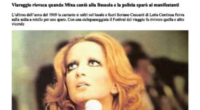 Viareggio rievoca Mina quando cantò alla Bussola e la polizia sparò sui manifestanti